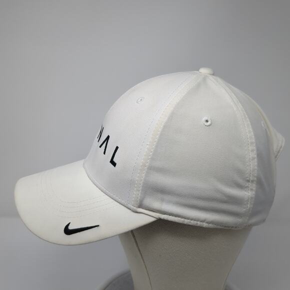 Tonal Strapback Hat White One Size Embroidered Nike Swoosh Dri-Fit - Picture 3 of 10